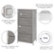 Flash Furniture White/Gray 4 Drawer Storage Dresser Organizer WX-5L203-X-WH-GR-GG - alternate 9